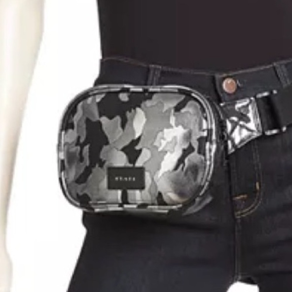 STATE Crosby metallic CAMO BELT BAG‎ Fanny pack preowned like new